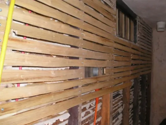 LATHE AND PLASTER: Installing new lathe