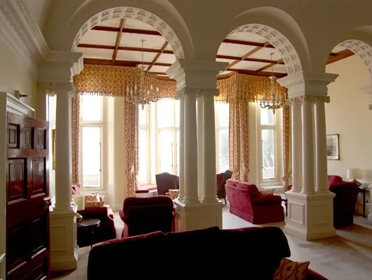 Mortar repairs and shelter coat to music room windows